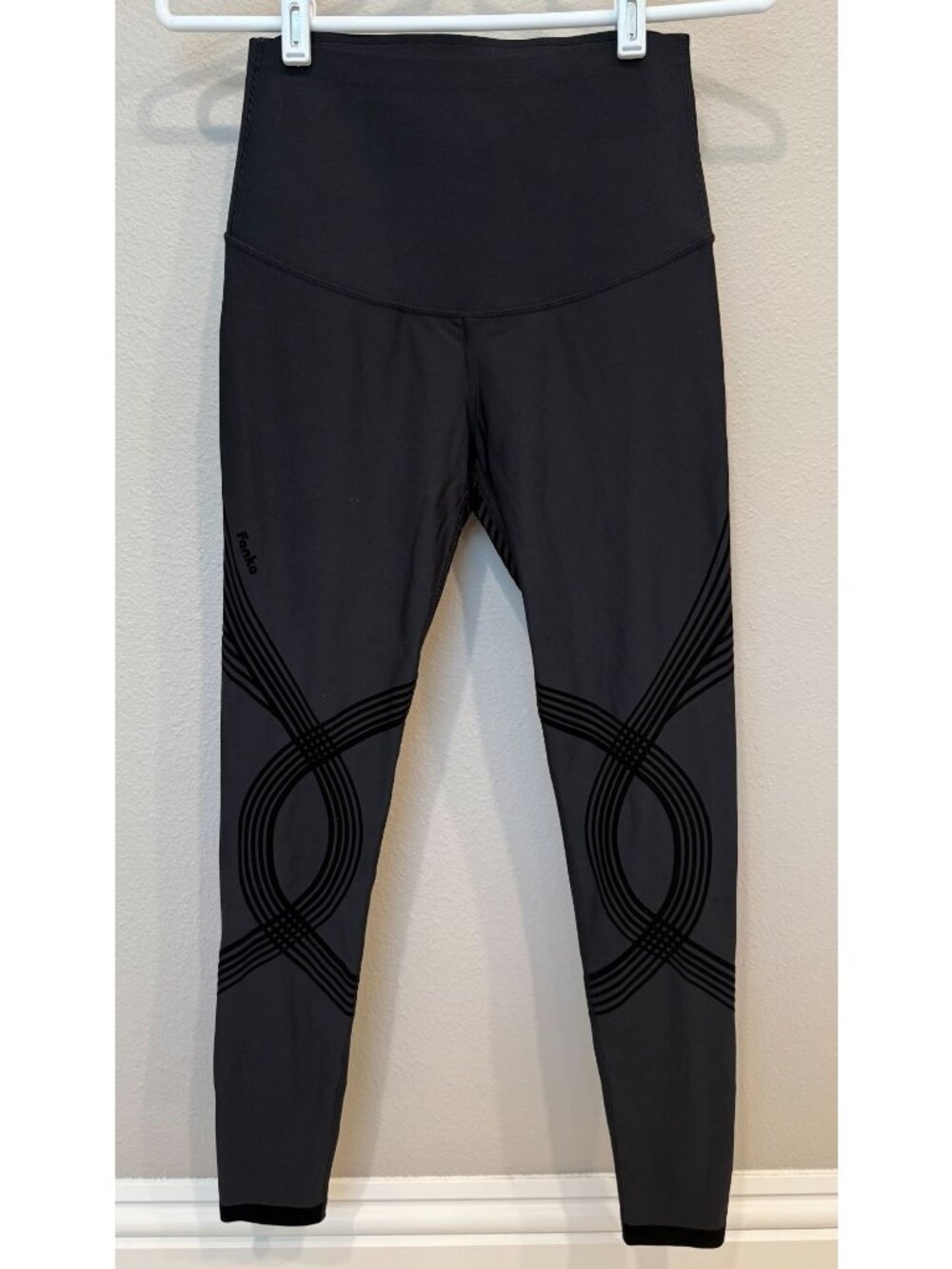 Fanka Body Sculpt Full Length Reversible Legging Medium Black Compression Workou
